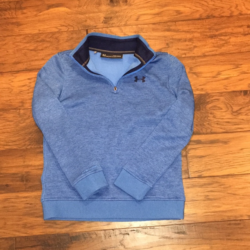 Boy’s medium light blue 1/4 Under Armour pullover